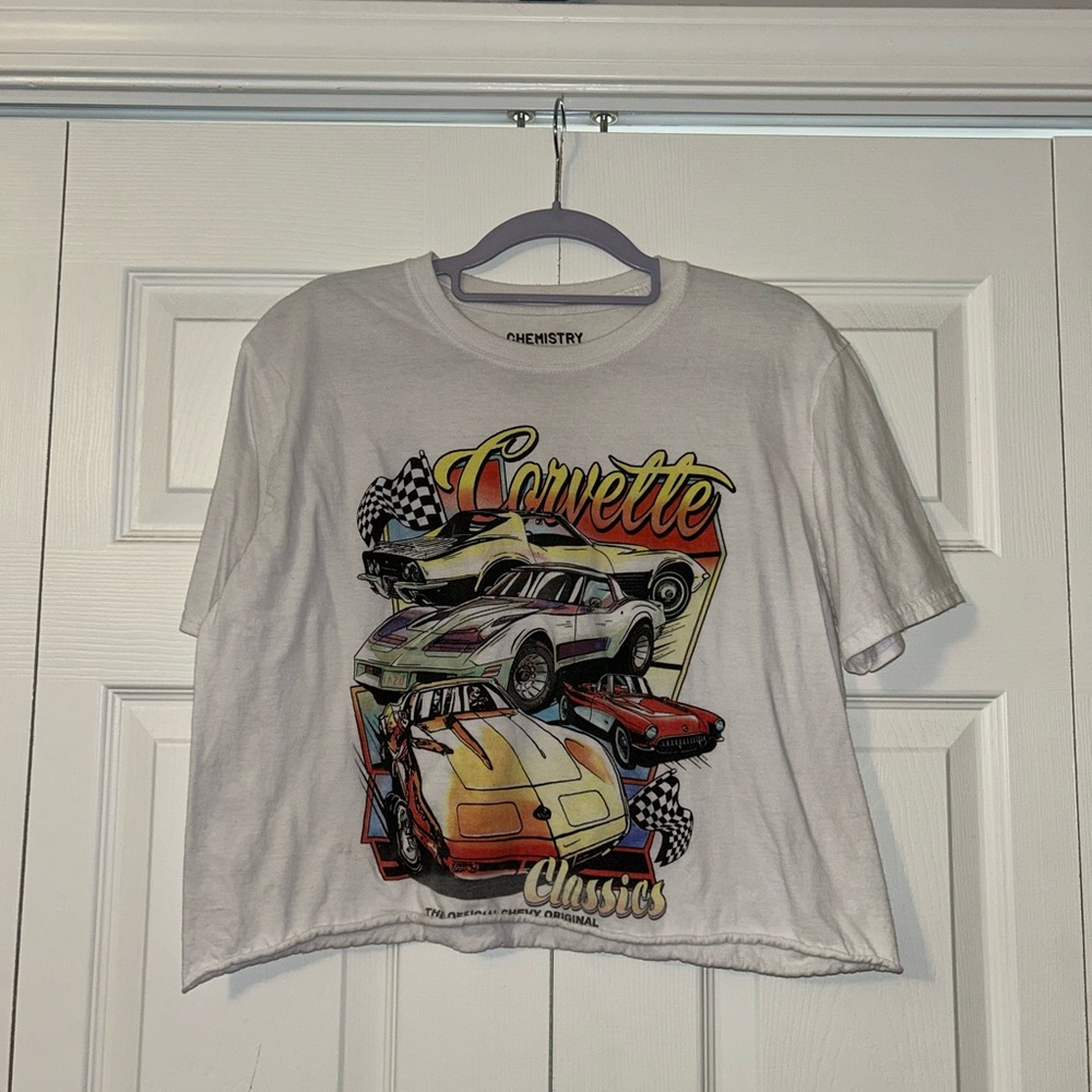 Chemistry - Corvette Graphic Cropped Short Sleeve T-Shirt